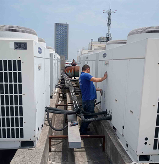 北湖中央空调制热和不制冷系统维修方法